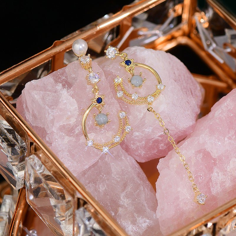 Himmlische Tropfenohrringe - Azurblau