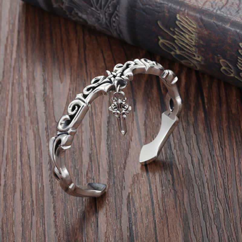 Carmiora-Kupfer-Balance-Armband im Wikinger-Stil mit gedrehtem Flechtmuster