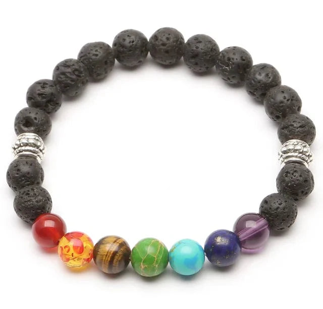 Chakra Lava Armband