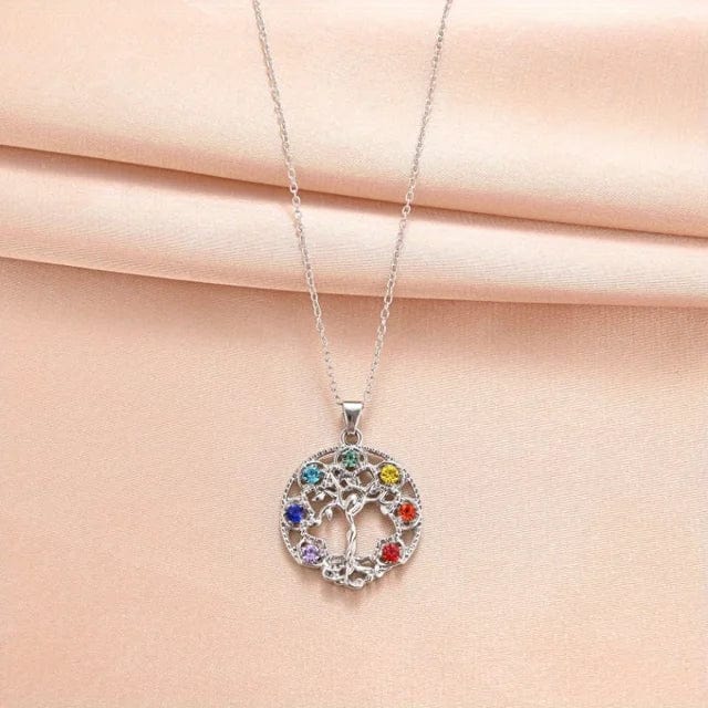 Chakra Lebensbaum Halskette