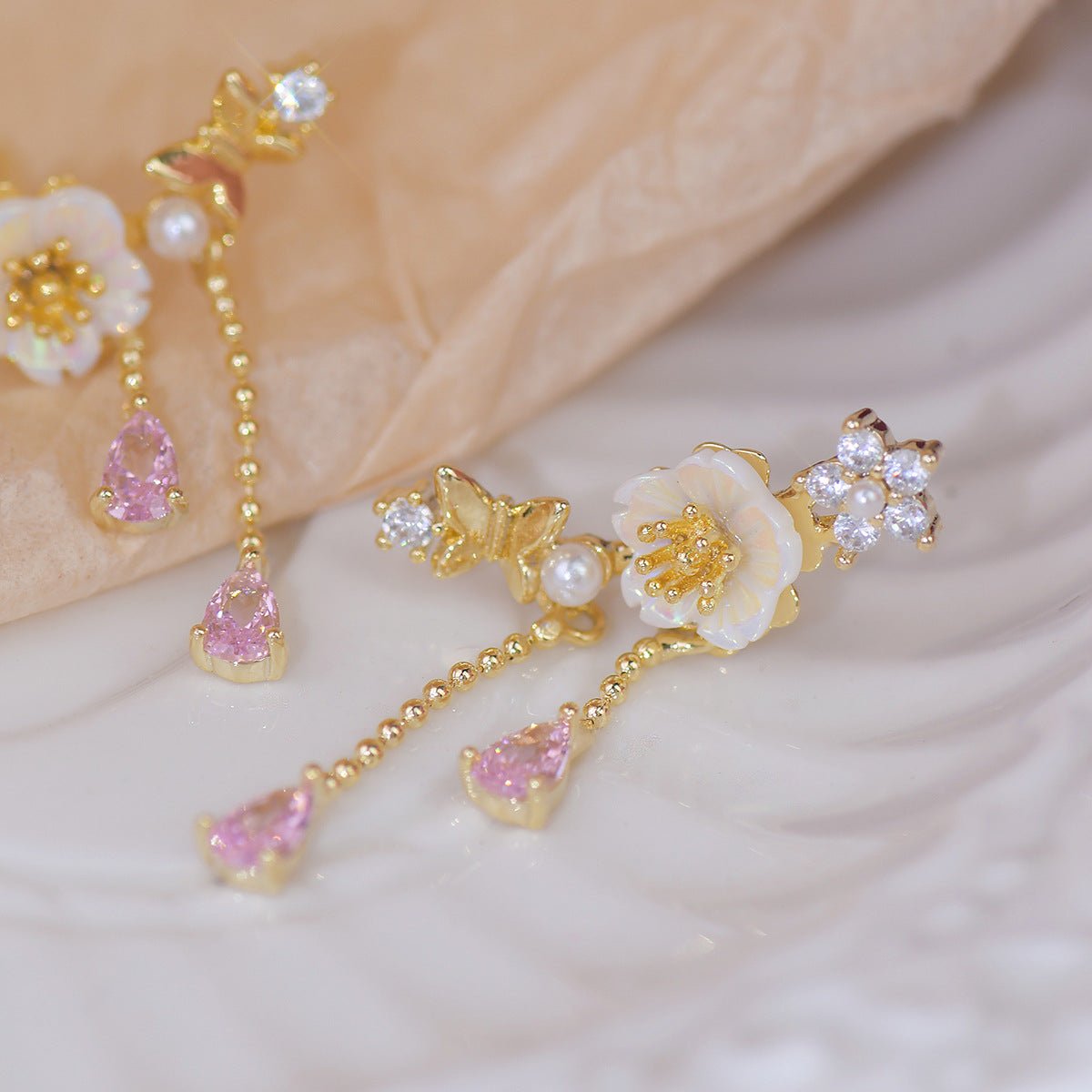 Kirschblüten-Ohrhänger - Gianna