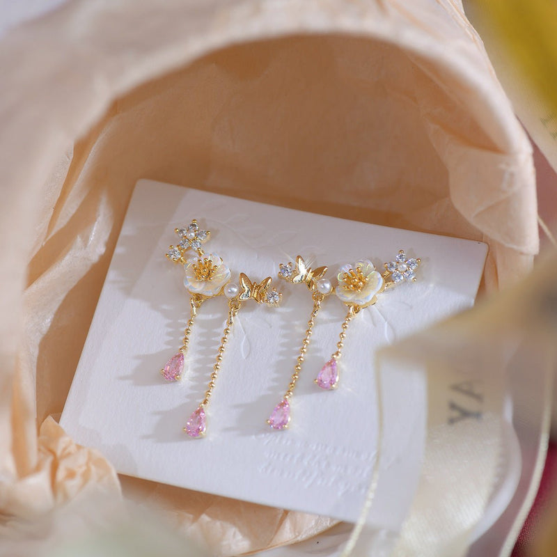 Kirschblüten-Ohrhänger - Gianna