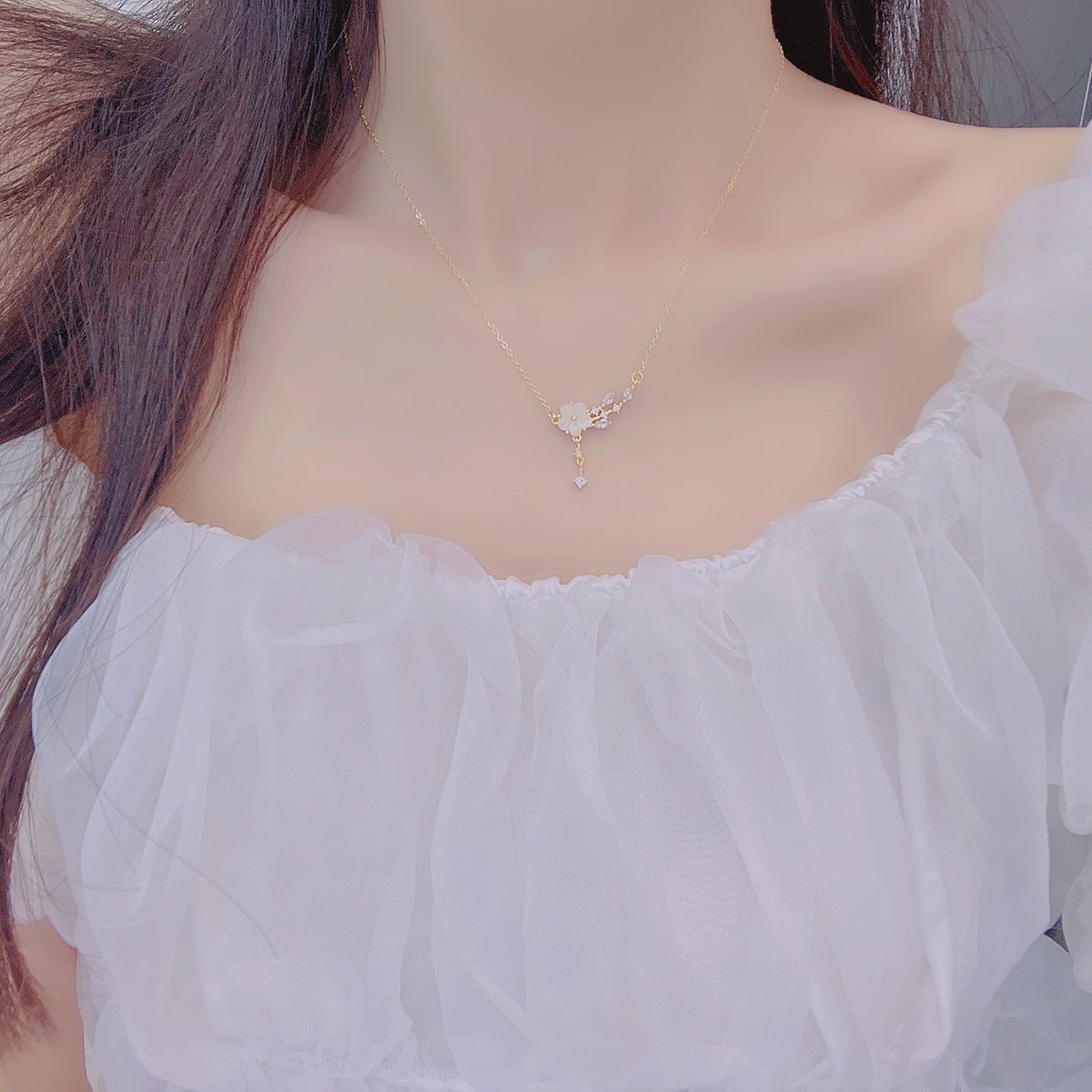 Kirschblüten-Halskette