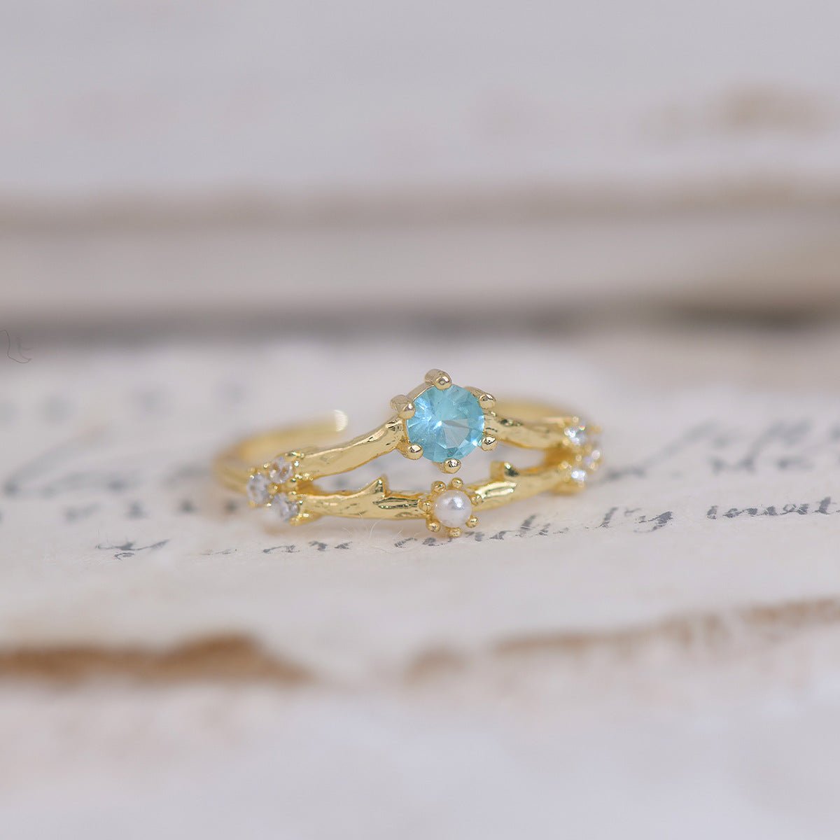 Kirschblüten-Ring-Set