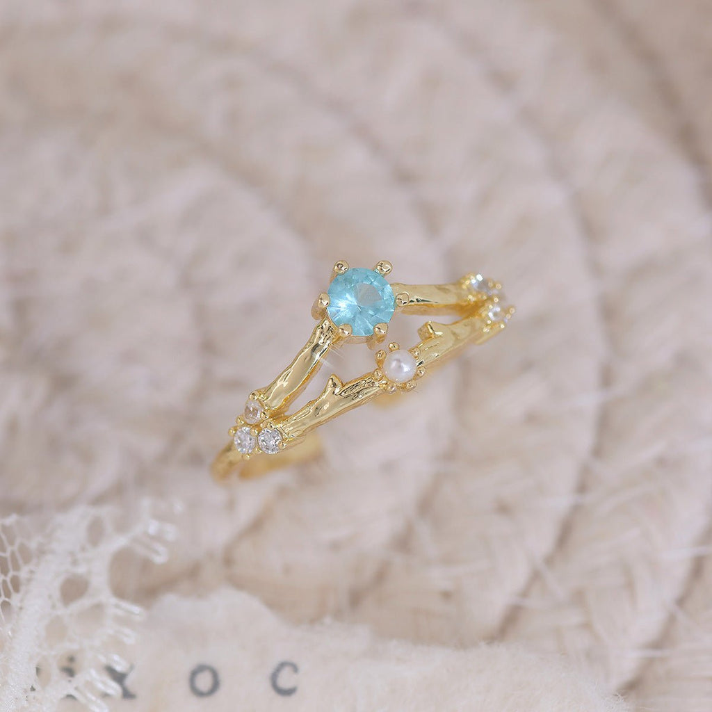 Kirschblüten-Ring-Set