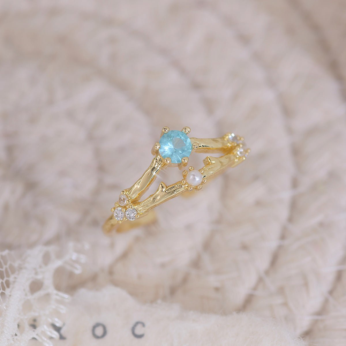 Kirschblüten-Ring-Set