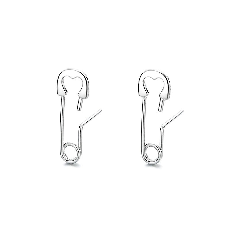 Einzigartige Ohrstecker im Punk-Stil mit Sicherheitsnadel im Gothic-Stil