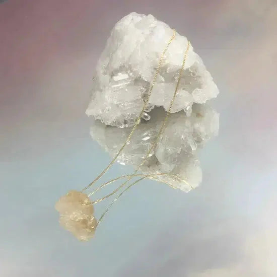 Citrin-Halskette mit Geburtsstein für November