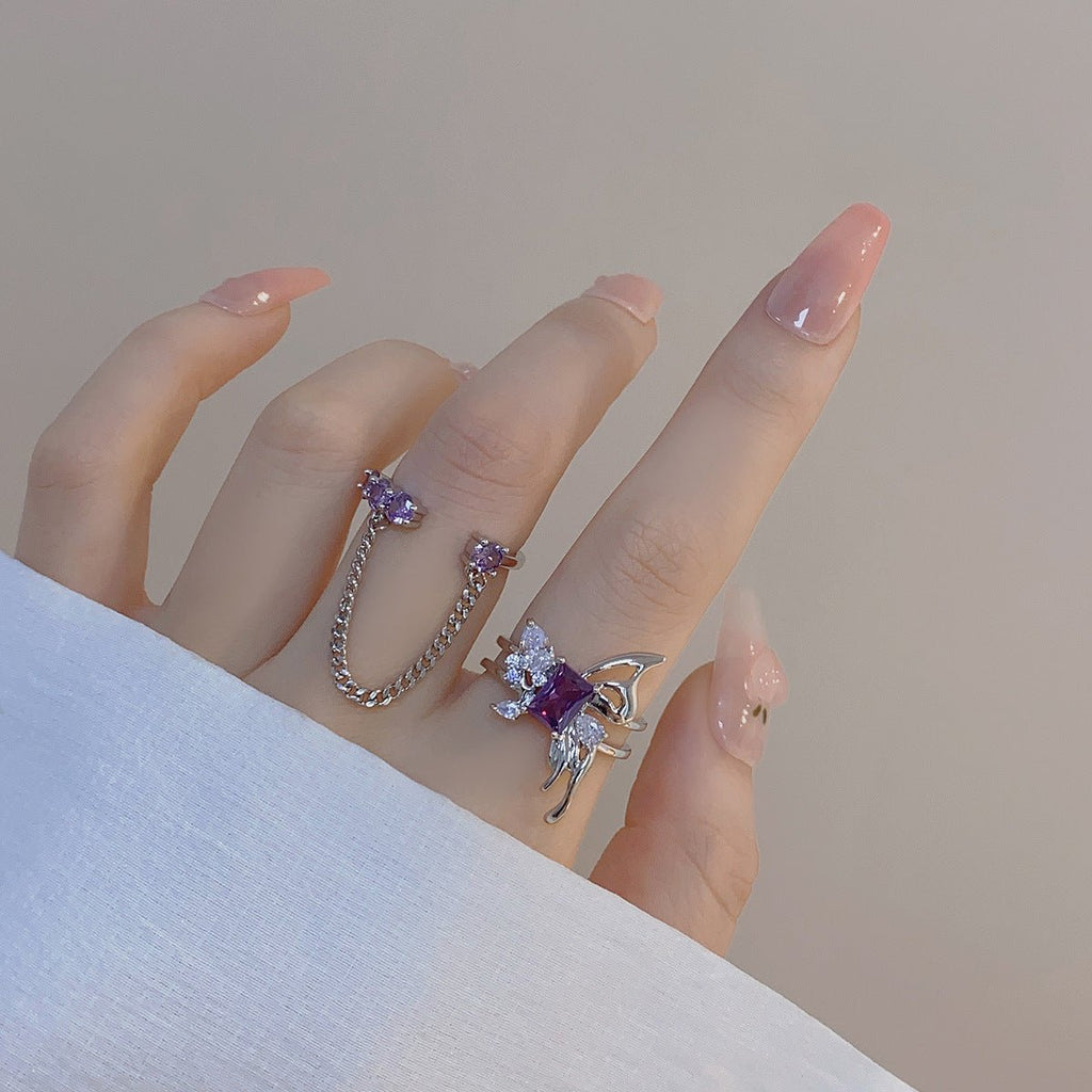 [Ausverkauf] Amethyst Ring Set
