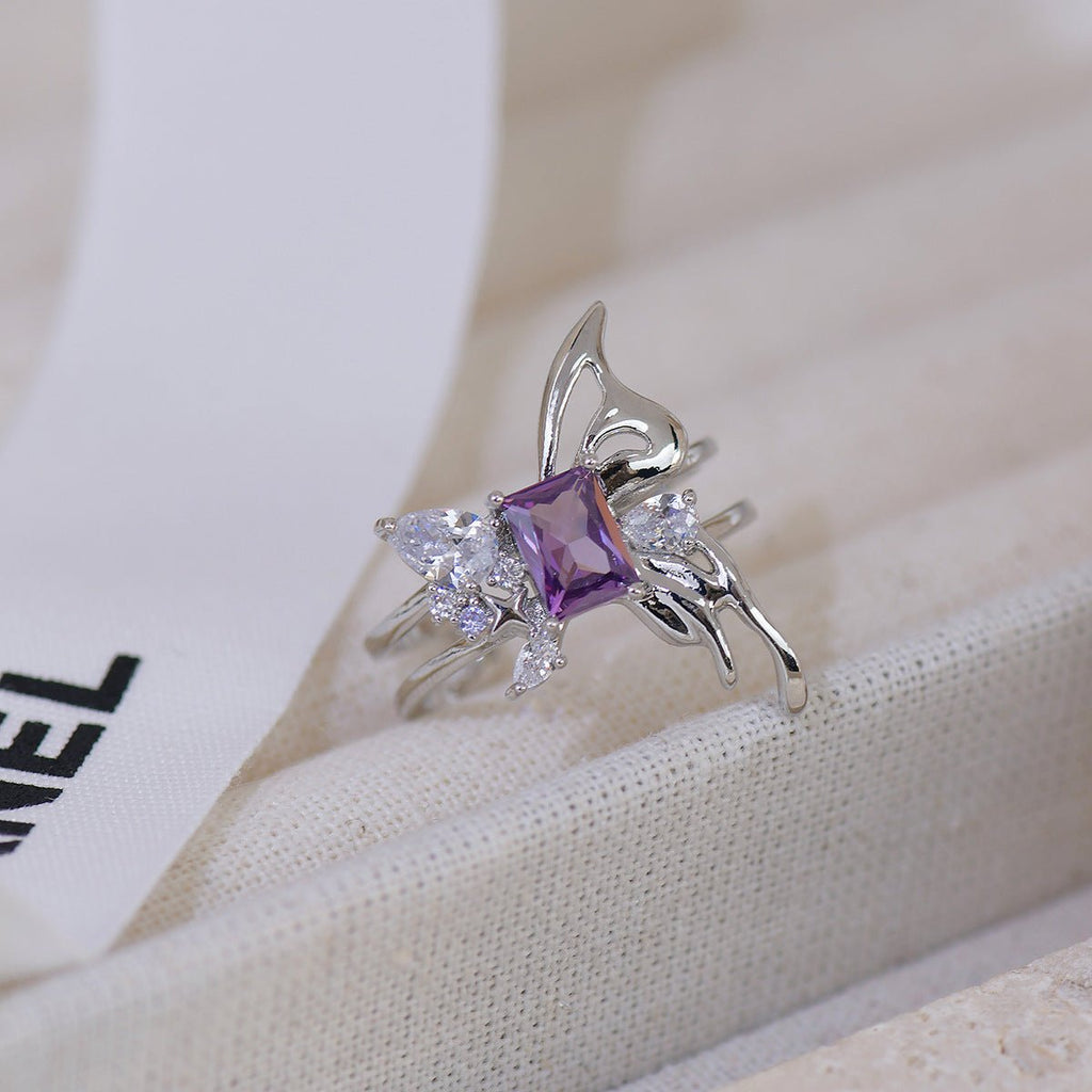 [Ausverkauf] Amethyst Ring Set