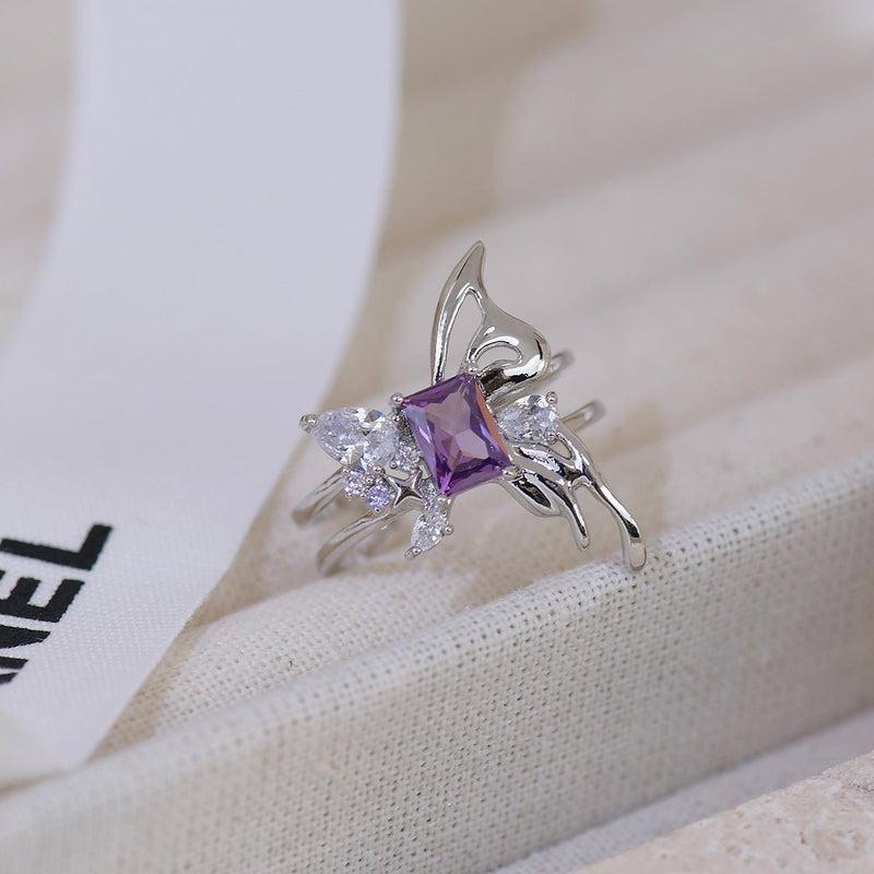 [Ausverkauf] Amethyst Ring Set