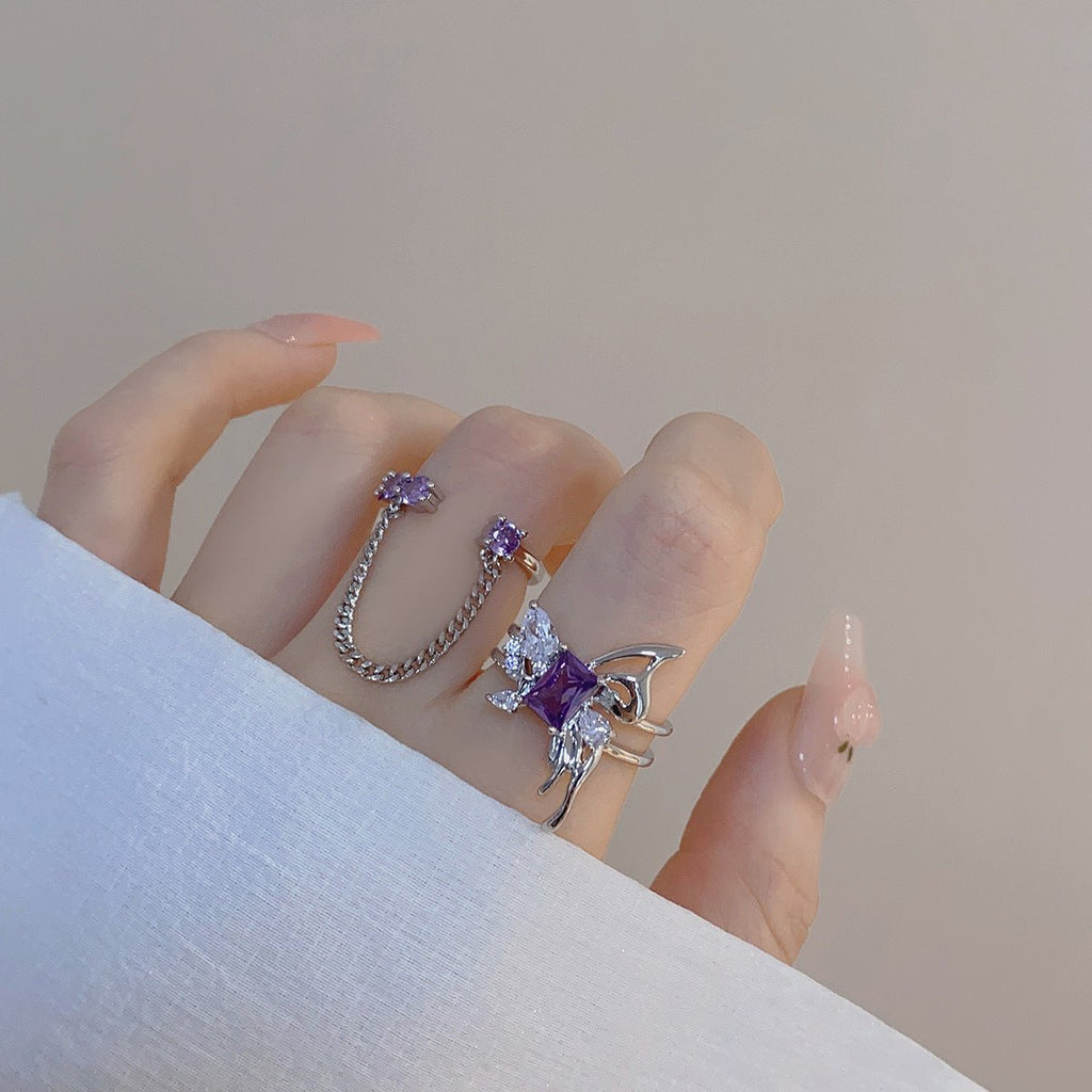 [Ausverkauf] Amethyst Ring Set