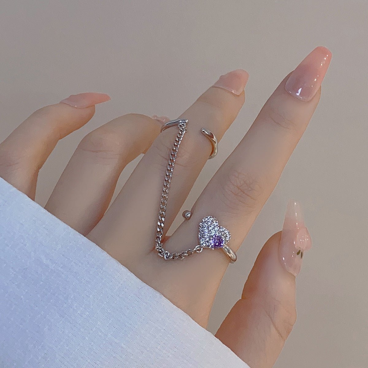 [Ausverkauf] Amethyst Ring Set