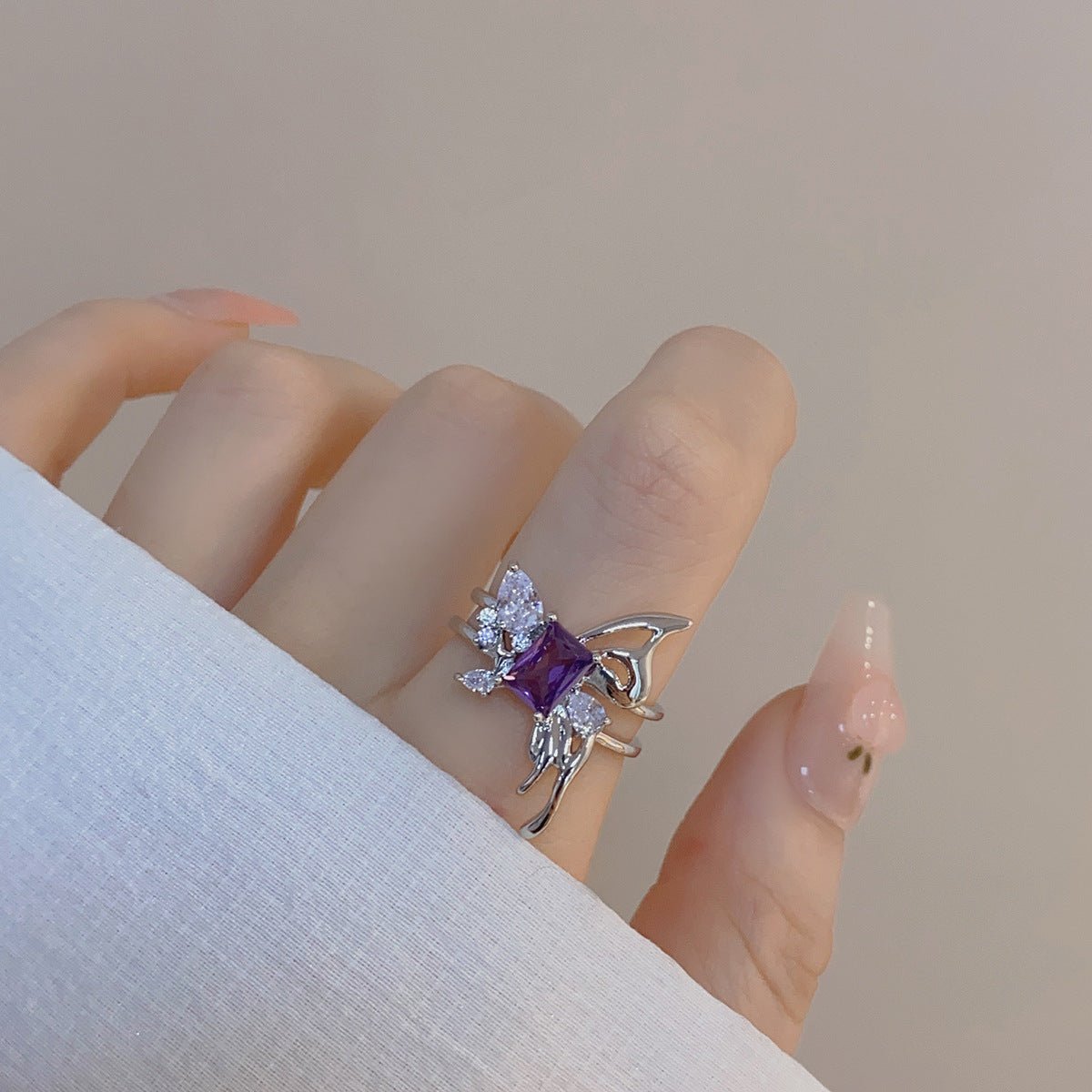 [Ausverkauf] Amethyst Ring Set