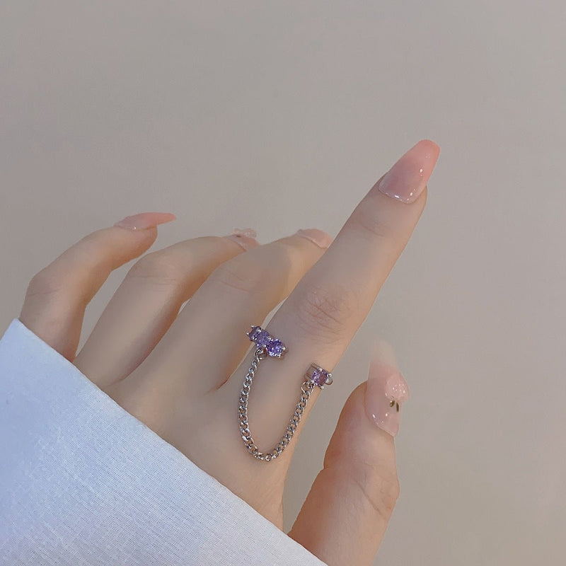 [Ausverkauf] Amethyst Ring Set