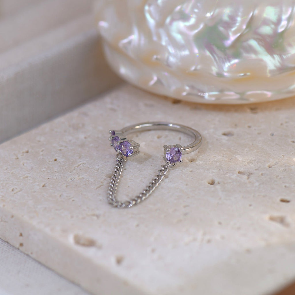 [Ausverkauf] Amethyst Ring Set