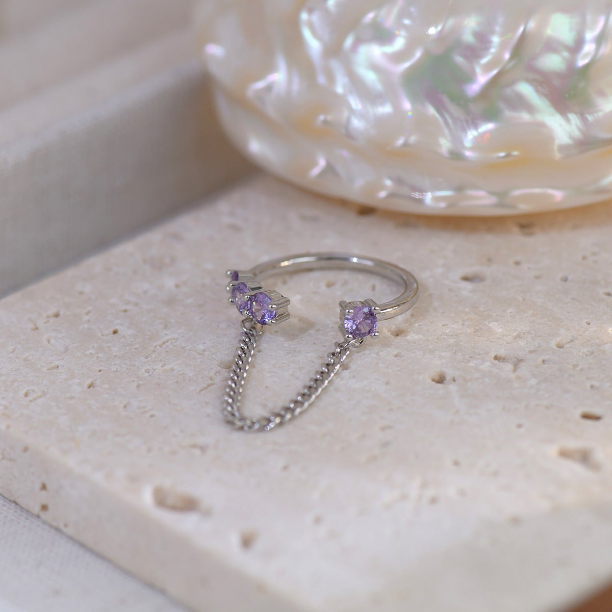 [Ausverkauf] Amethyst Ring Set
