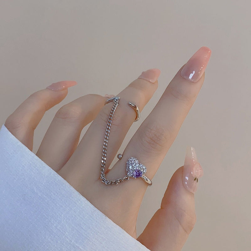 [Ausverkauf] Amethyst Ring Set
