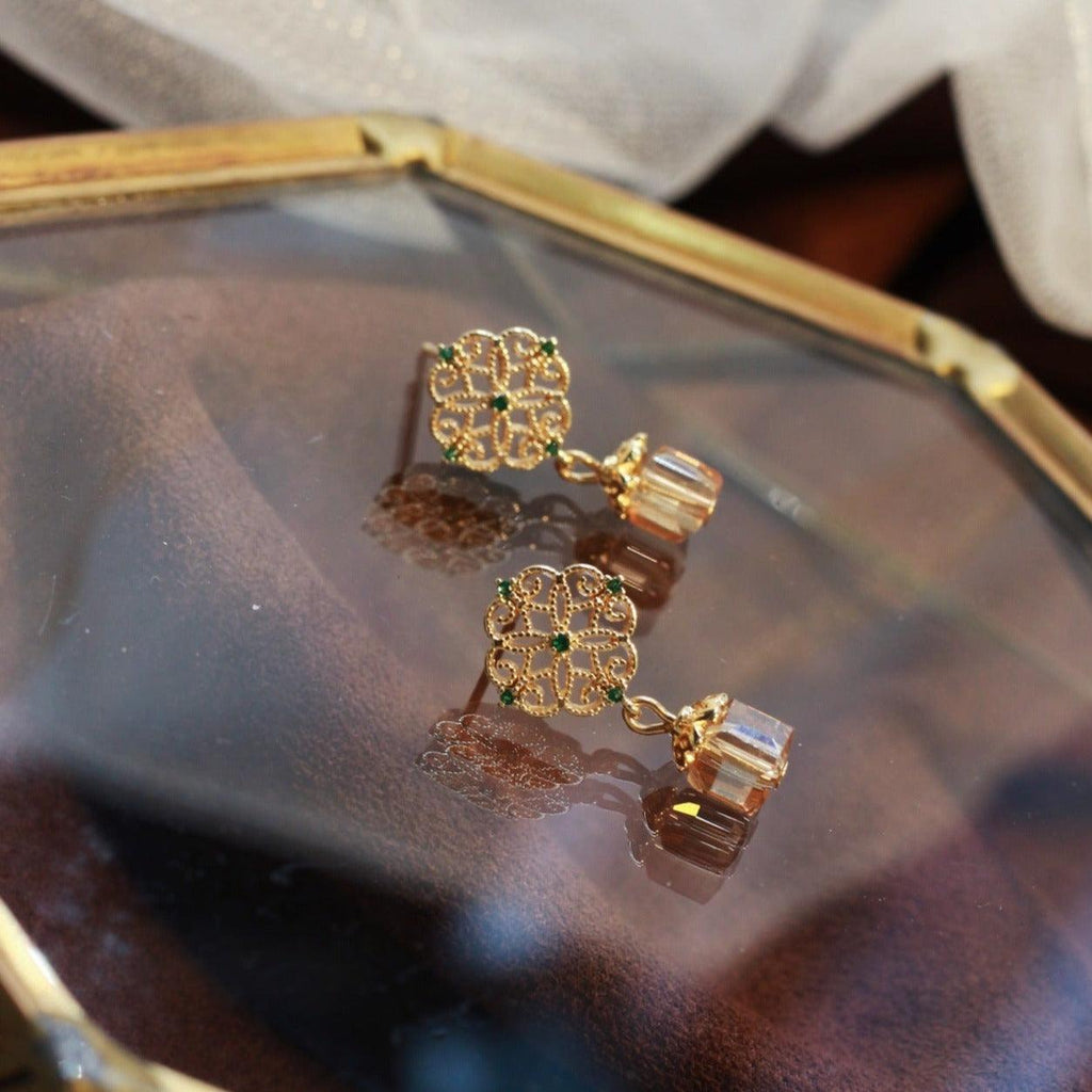 Barock Ohrringe - Bernstein