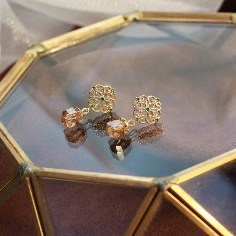 Barock Ohrringe - Bernstein