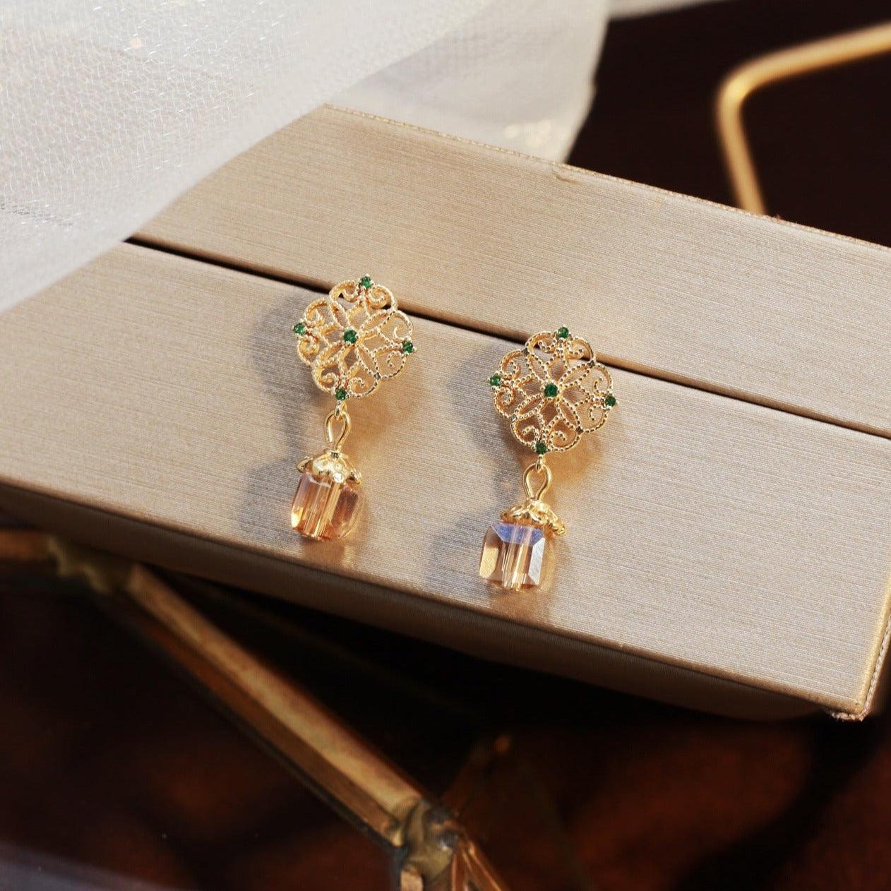 Barock Ohrringe - Bernstein