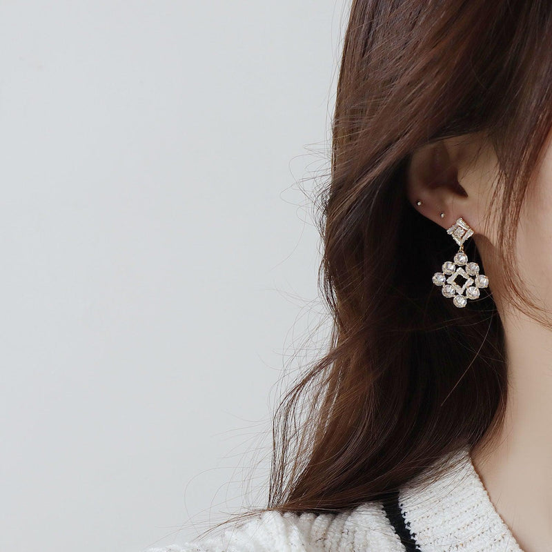 [Ausverkauf] Barock Ohrringe -Krystal