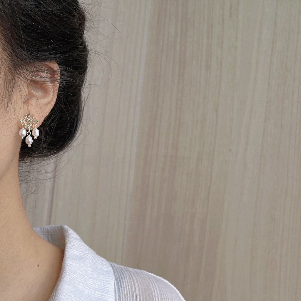 [Ausverkauf] Barock Ohrringe - Patricia