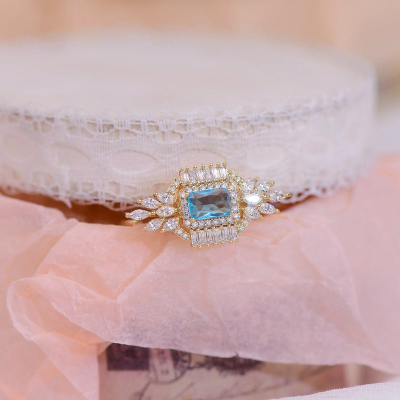 [Ausverkauf] Blauer Edelsteinring - Arielle