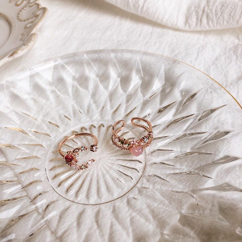 [Ausverkauf] Blumenherzring - Emma