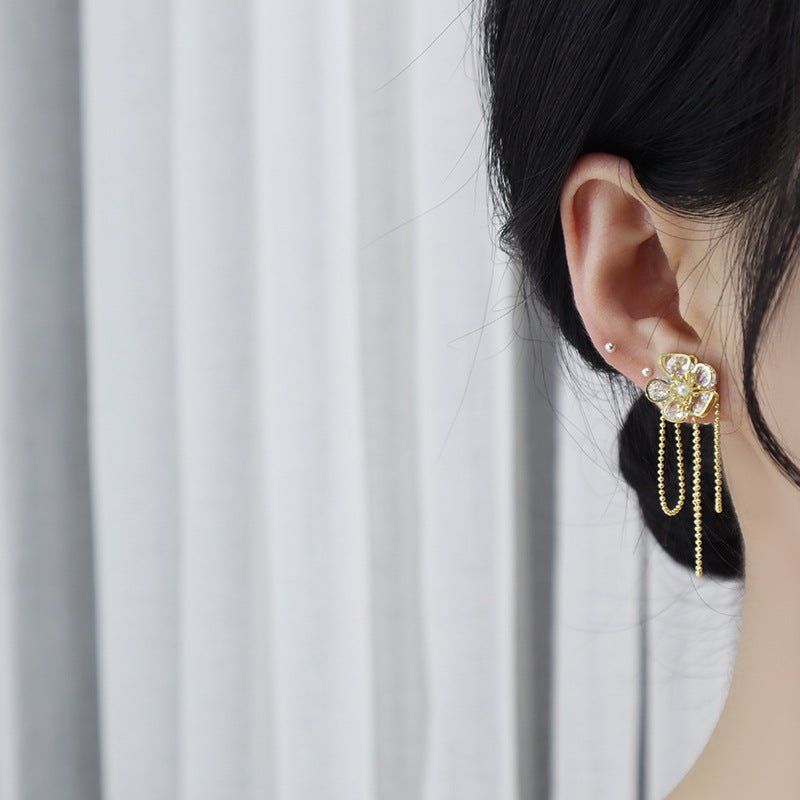 [Ausverkauf] Blumen-Ohrhänger - Heather