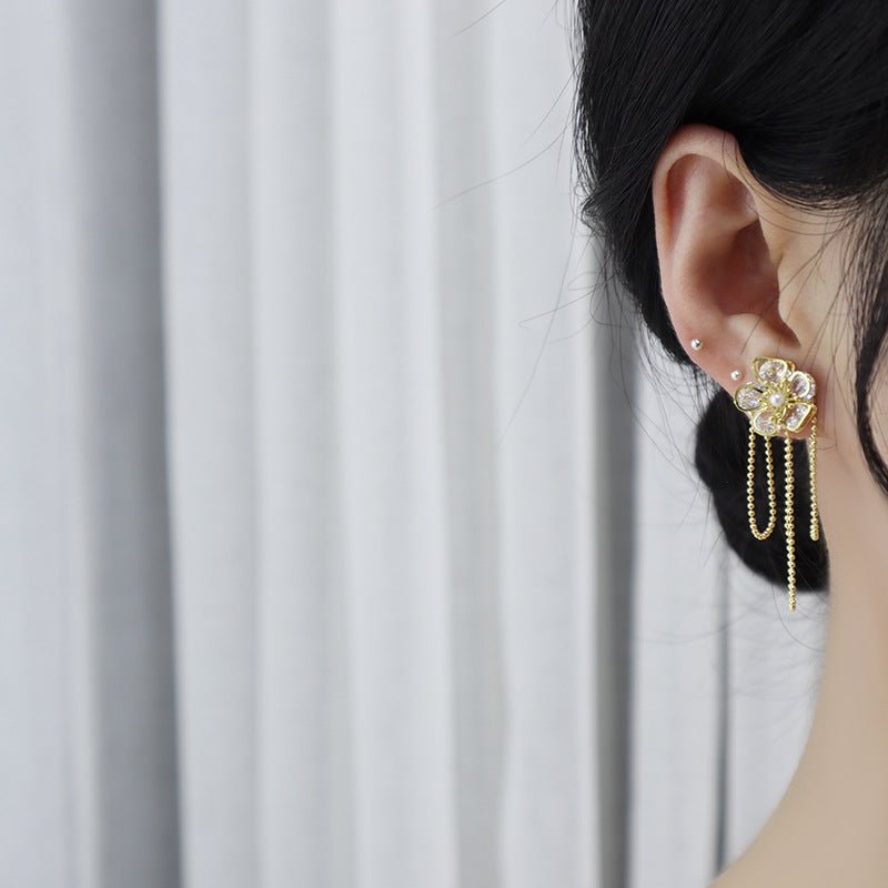 [Ausverkauf] Blumen-Ohrhänger - Heather