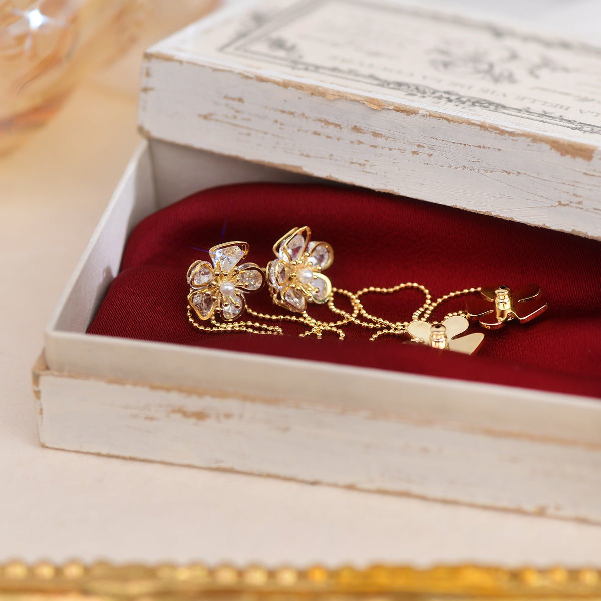 [Ausverkauf] Blumen-Ohrhänger - Heather