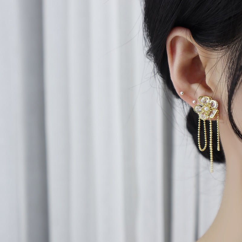 [Ausverkauf] Blumen-Ohrhänger - Heather