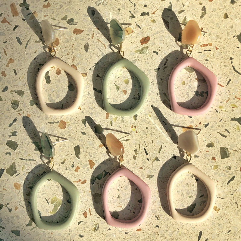 [Ausverkauf] Geometrie-Ohrringe (3 Farben)