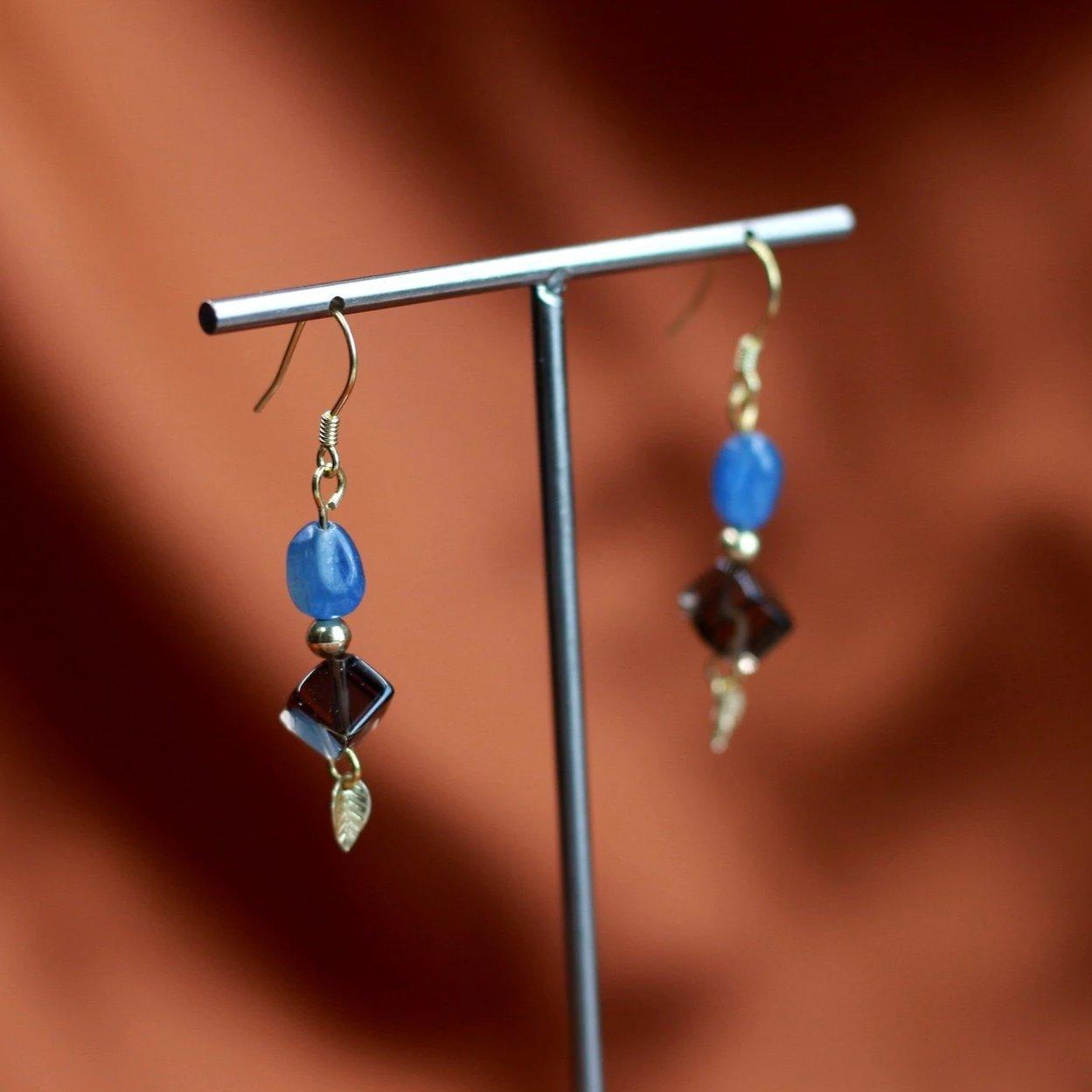 [Ausverkauf] Natürliche Quarz-Ohrringe