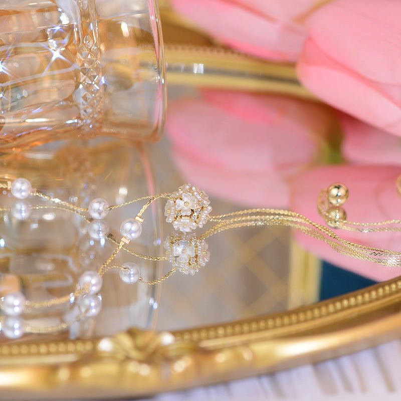 [Ausverkauf] Muschelblumen-Halskette