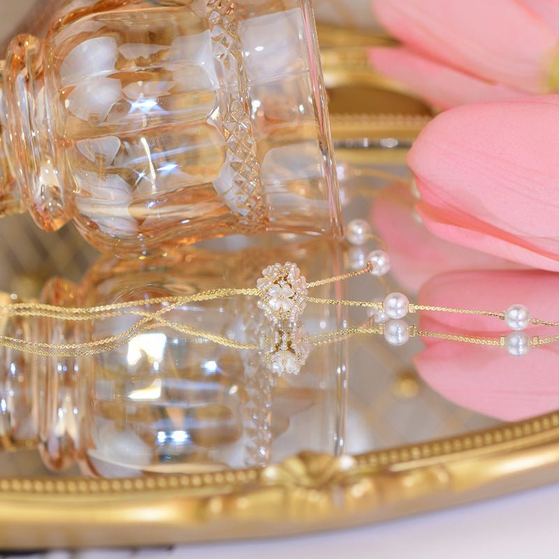 [Ausverkauf] Muschelblumen-Halskette