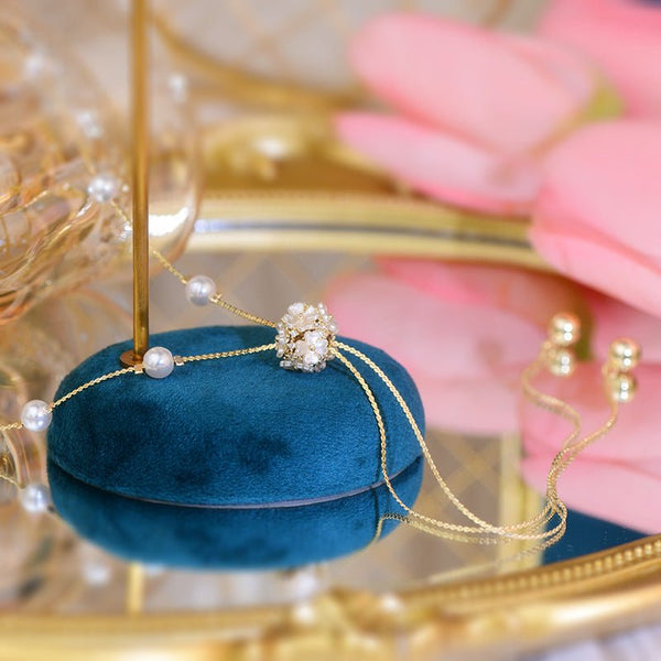 [Ausverkauf] Muschelblumen-Halskette