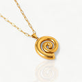 Halskette mit Spiral-Anhänger