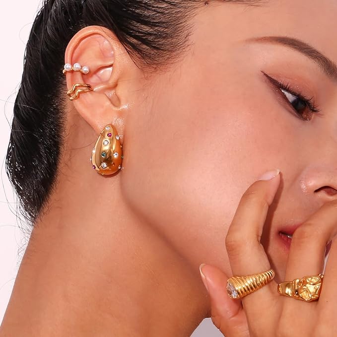 Carmiora - Liquid drop Zirkon Ohrringe