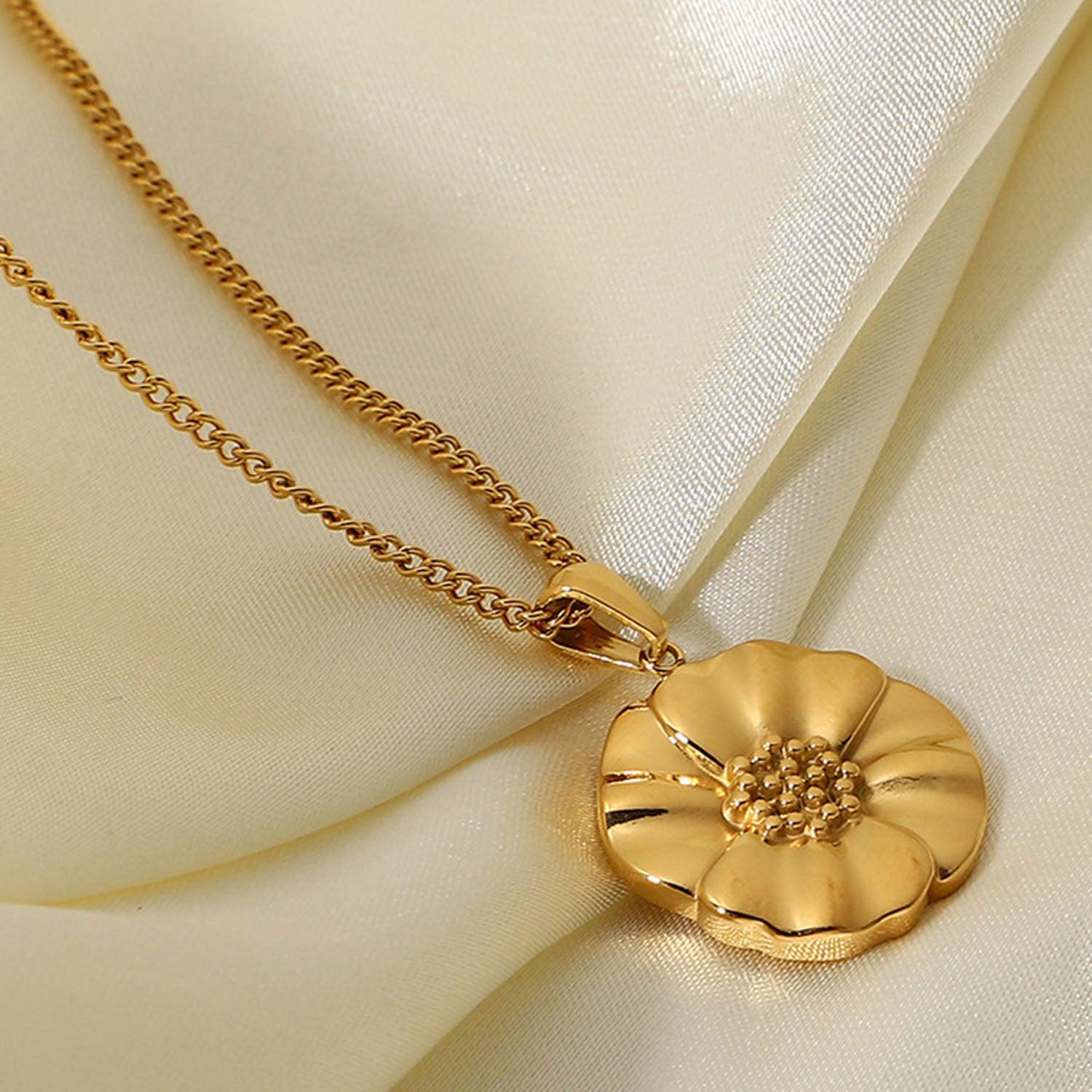 Gedenkkette mit Mohnblume