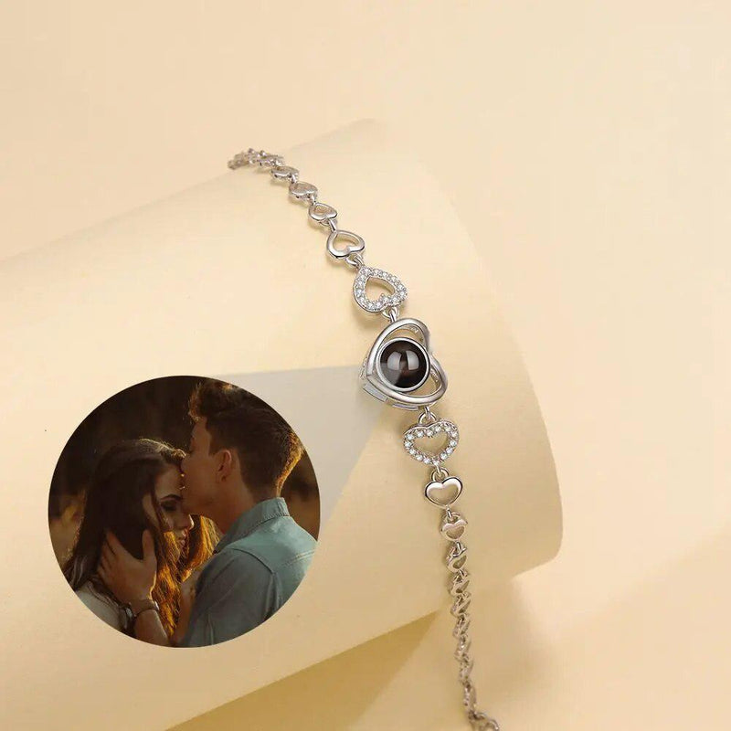 Kristallherz-Projektionsarmband