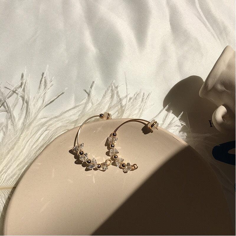 Creolen mit Kristallen