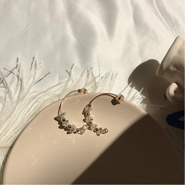 Creolen mit Kristallen