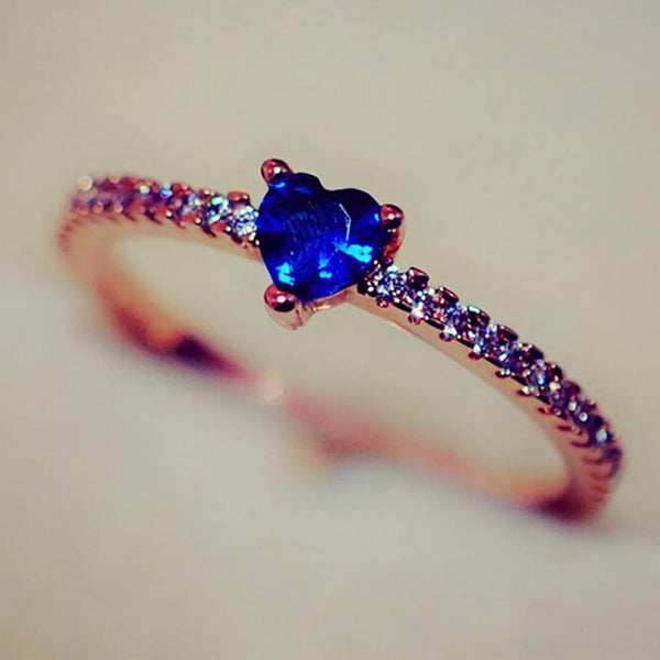 Carmiora - Exquisiter Kristall Herz Ring