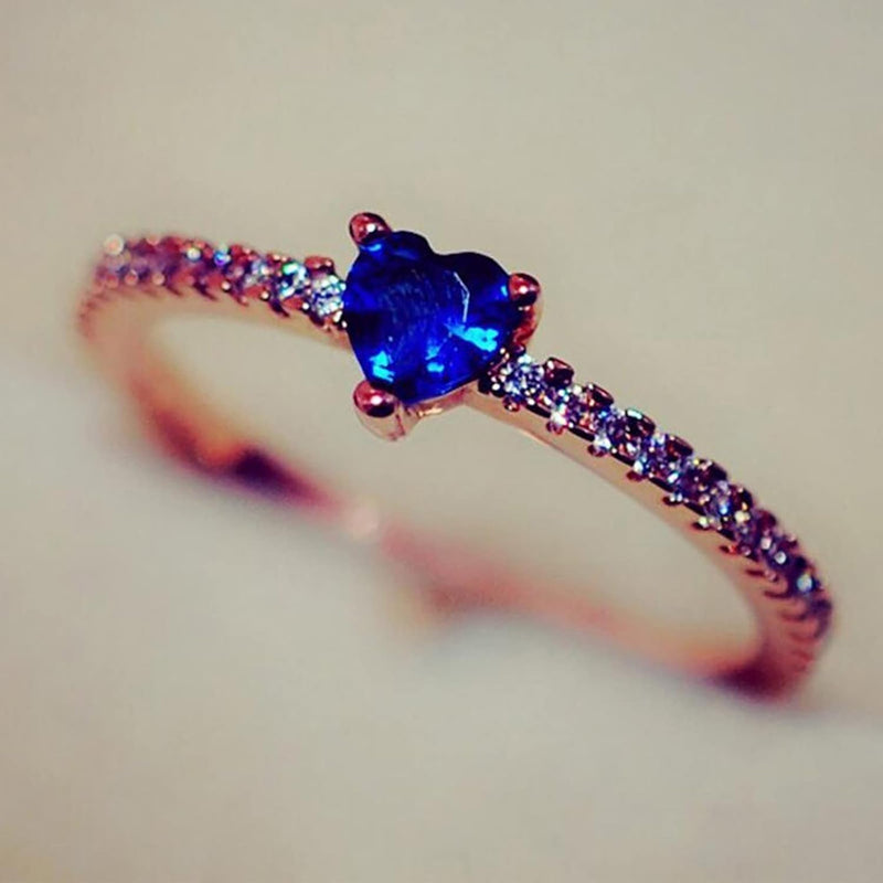 Carmiora - Exquisiter Kristall Herz Ring