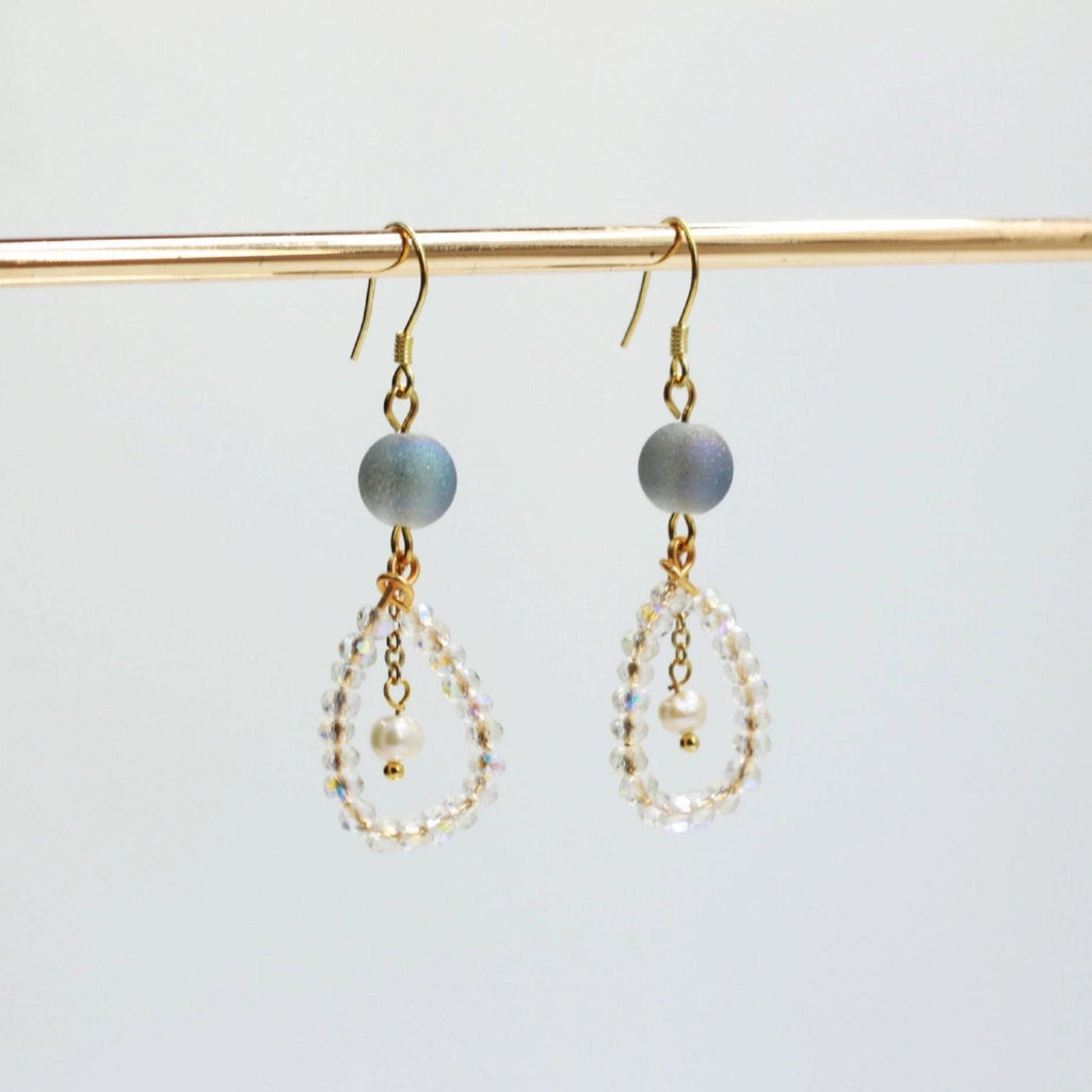 Tropfenohrringe aus Kristall