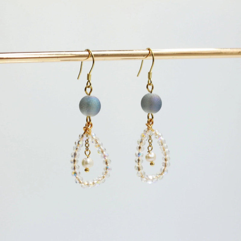 Tropfenohrringe aus Kristall