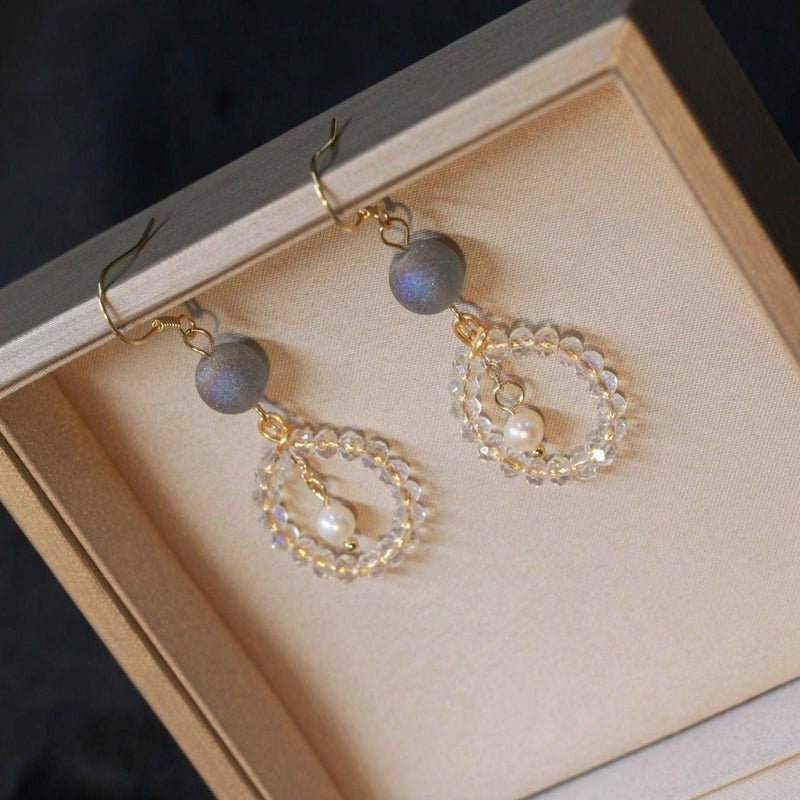 Tropfenohrringe aus Kristall