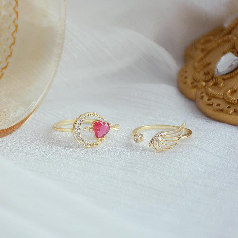 Amors Pfeil-Ring-Set